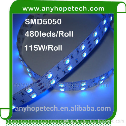 Fashionable best sell SMD5050 dual row colorful led rgb flexible strip
